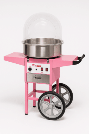 Zuckerwattemaschine mieten – pinkes Funfood-Gerät für Kindergeburtstage & Events im Landkreis Landsberg